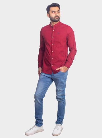 Checkered Casual Shirt - Shc-1443 B/Red Chk