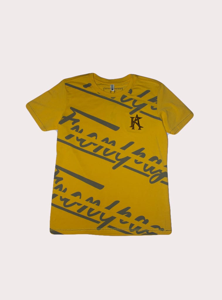 BOYS T-SHIRT BTS-0302 YELLOW