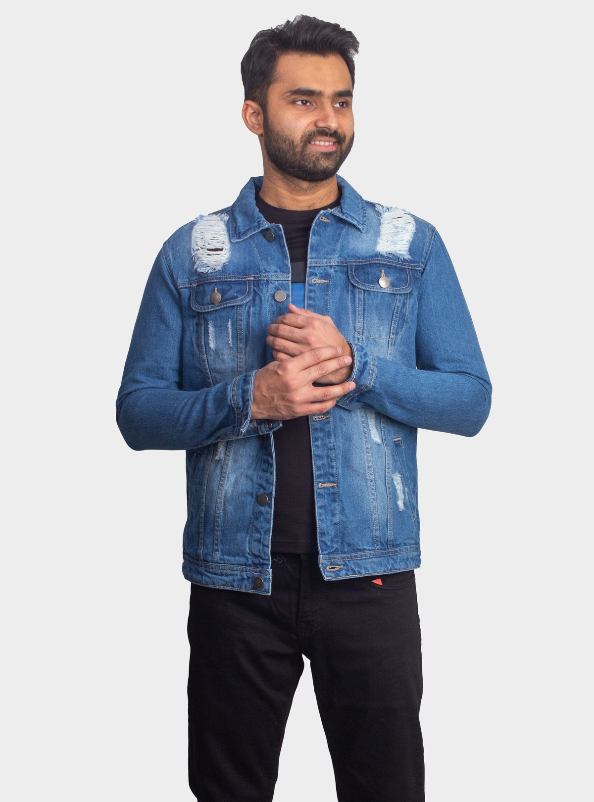 Ice blue deals denim jacket