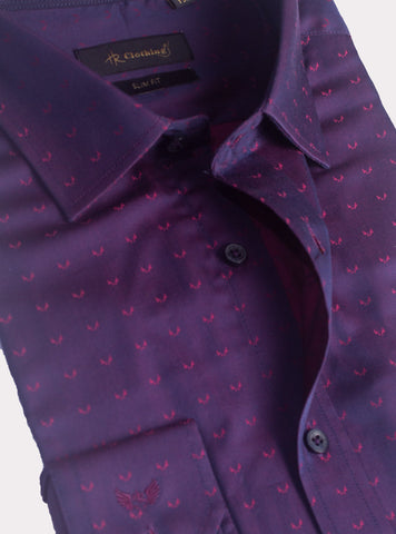 Formal Shirt Dsh-0104 Purplish Blue